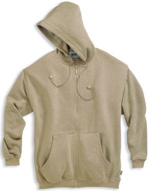 Hooded Sweatjacket with Rib-6508 R